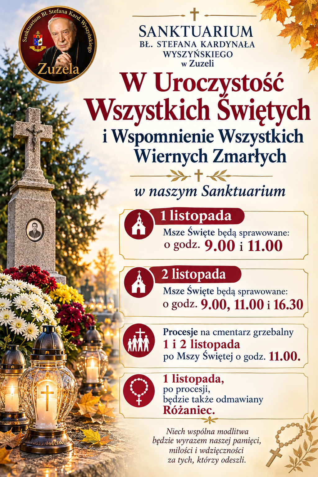 Uroczystosc Wszystkich Swietych w Zuzeli